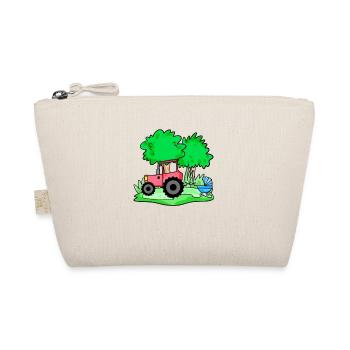 Tractor with baby cart - Organic Pouch - nature - Front