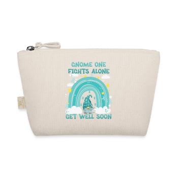 Gnome One Fights Alone Uterine Cancer - Organic Pouch - nature - Front