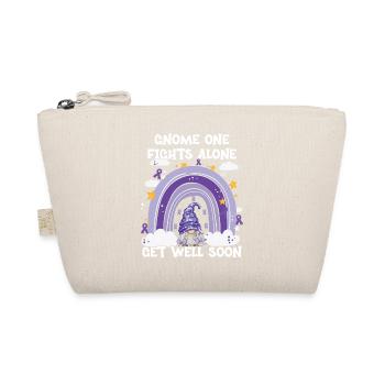 Gnome One Fights Alone Hodgkin Lymphoma - Organic Pouch - nature - Front