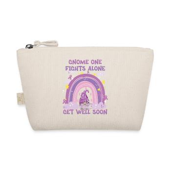 Gnome One Fights Alone Pancreatic Cancer - Organic Pouch - nature - Front