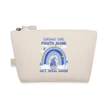 Gnome One Fights Colon Cancer Alone - Organic Pouch - nature - Front