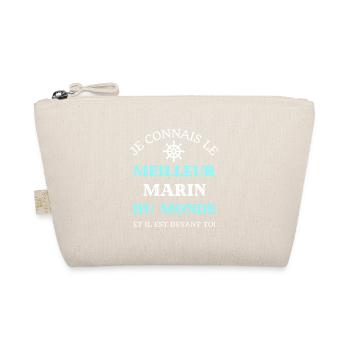 meilleur marin du monde humour bateau navire homme - Trousse biologique - nature - Devant