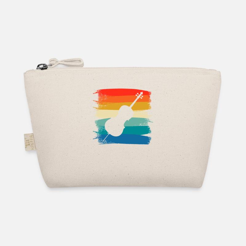 Retro Vintage Classic Violoncello Player Bio-Täschchen