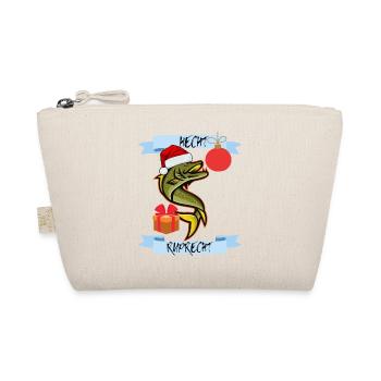 Hecht Ruprecht Weihnachts Angler - Bio-Täschchen - Natur - Vorne