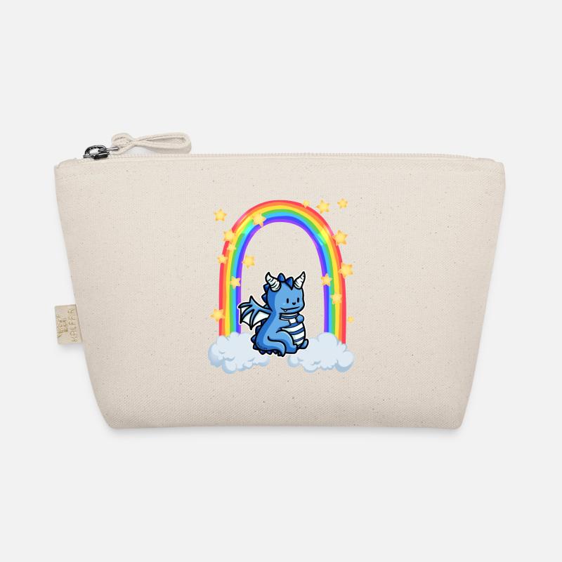 Drache Regenbogen Wolke Sterne Bio-Täschchen