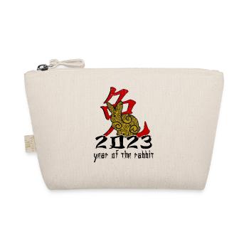 Personnage de lapin chinois Nouvel An - Trousse biologique - nature - Devant
