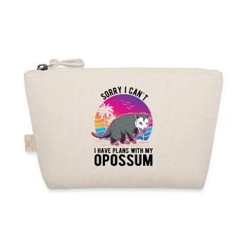 Opossum Gift Possum Pouch Rat - Organic Pouch - nature - Front