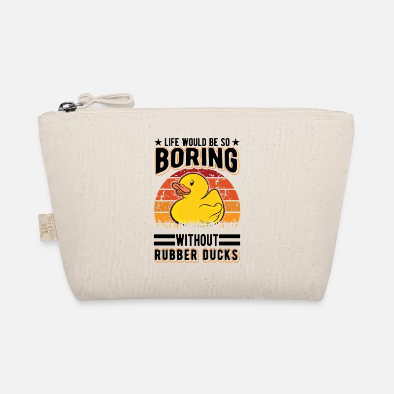 Gummiente Geschenk Quietscheente Badeente Bio-Täschchen