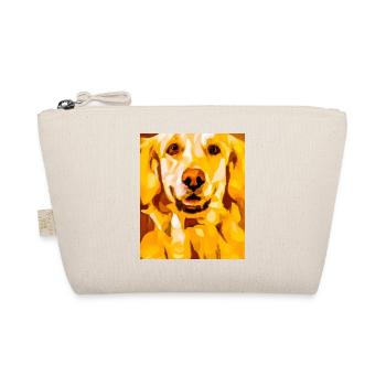 Golden Retriever Portrait Kubismus Hund - Bio-Täschchen - Natur - Vorne