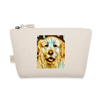 Golden Retriever Portrait Kubismus Hund - Bio-Täschchen - Natur - Vorne