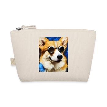 Corgi Portrait Vincent Van Gogh Style Dog - Organic Pouch - nature - Front