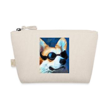 Corgi Portrait Vincent Van Gogh Style Dog - Organic Pouch - nature - Front