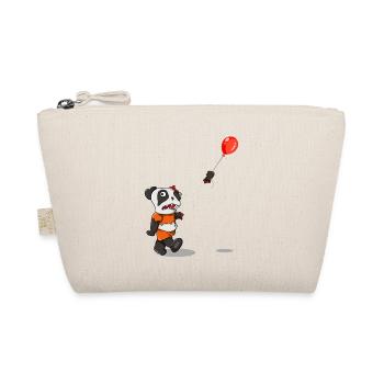 Zombie Panda Horror Panda Halloween Party Shirt - Organic Pouch - nature - Front
