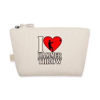 I love hammer throw - Organic Pouch - nature - Front