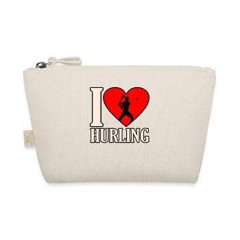 I love slingshots - Organic Pouch - nature - Front