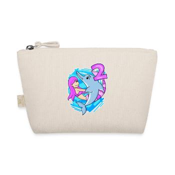 2ème anniversaire fille 2 ans sirène - Trousse biologique - nature - Devant