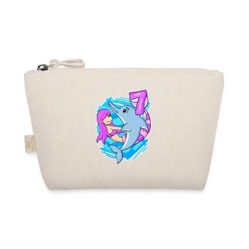 7ème anniversaire Fille 7 ans Sirène - Trousse biologique - nature - Devant