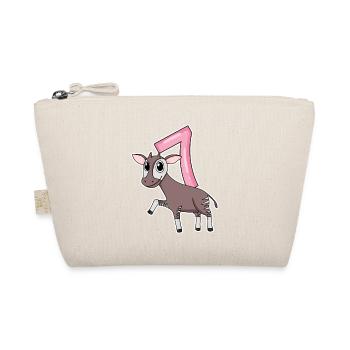 Fille de 7 ans Okapi cadeau de 7ème anniversaire - Trousse biologique - nature - Devant