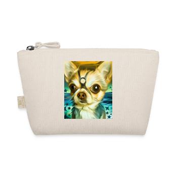 Chihuahua Portrait Vincent Van Gogh Style Dog - Organic Pouch - nature - Front