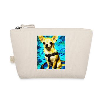 Chihuahua Portrait Vincent Van Gogh Style Dog - Organic Pouch - nature - Front