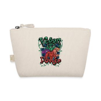 Vegan Power Vegan Fitness Vegan Athlete - Organic Pouch - nature - Front
