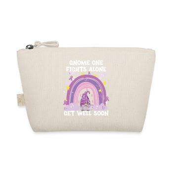 Gnome One Fights Alone Pancreatic Cancer - Organic Pouch - nature - Front
