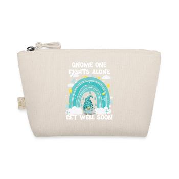 Gnome One Fights Alone Uterine Cancer - Organic Pouch - nature - Front