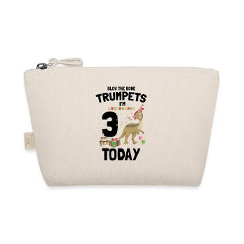 Paleontology Teacher and Parasaurolophus Motif - Organic Pouch - nature - Front