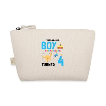 Parasaurolophus Kids for Dinosaur Birthday - Organic Pouch - nature - Front