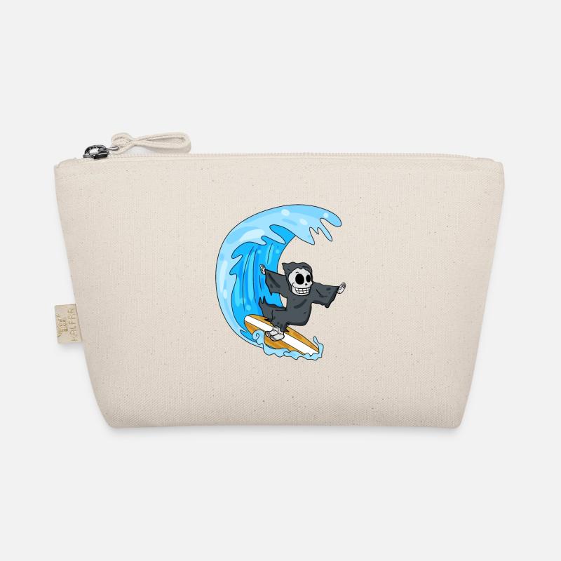 Sensenmann Sommer Surfen Surfbrett Bio-Täschchen