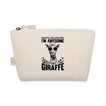 Les girafes sont géniales, je suis géniale, donc je suis un - Trousse biologique - nature - Devant
