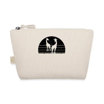 Giraffes Sunset Giraffe Cute Giraffe Lover - Bio-Täschchen - Natur - Vorne