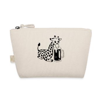 Giraffe Beer Funny Giraffe - Bio-Täschchen - Natur - Vorne