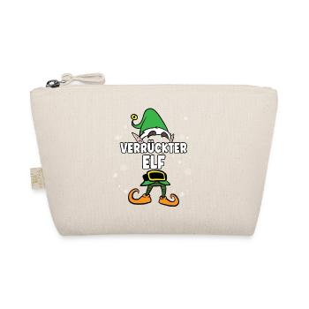 Verrückter Elf Partnerlook Weihnachten - Bio-Täschchen - Natur - Vorne