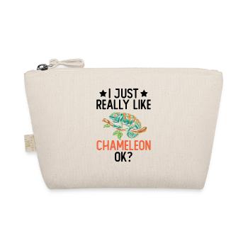 I like Chameleon Lizard Reptile Pet just very much - Organic Pouch - nature - Front