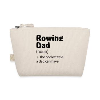 Rower Father Rower Papa Rowing Club Dad Rowing - Organic Pouch - nature - Front