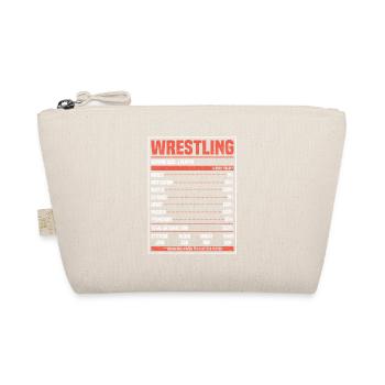 Lutte Nutrition Facts Drôle Lutteur Fan - Trousse biologique - nature - Devant