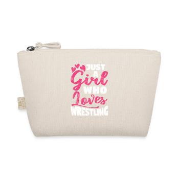 Just A Girl Who Loves Wrestling Girls Funny Wrestl - Organic Pouch - nature - Front
