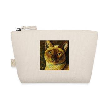 Siam Cats Portrait Gustav Klimt Style Chat - Trousse biologique - nature - Devant