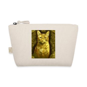 Katzen Portrait Gustav Klimt Style Katze - Bio-Täschchen - Natur - Vorne
