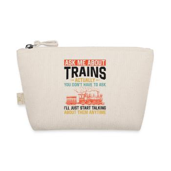 Steam Train Driver Trainspotting - Organic Pouch - nature - Front