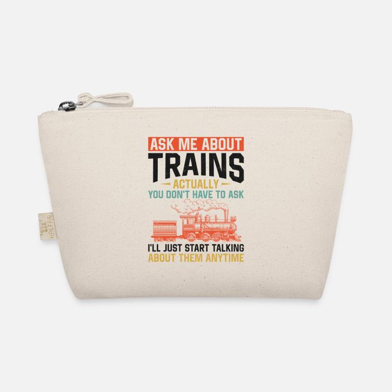 Steam Train Driver Trainspotting Organic Pouch