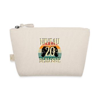 niveau 20 débloqué anniversaire 20 ans homme drole - Trousse biologique - nature - Devant
