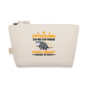 Opossum Gift Possum Pouch Rat - Organic Pouch - nature - Front