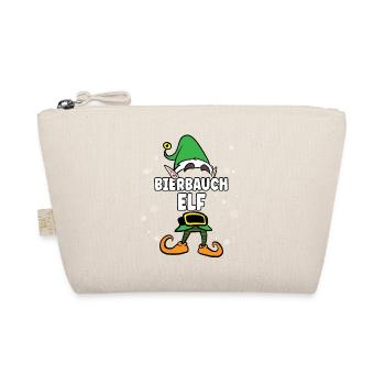 Bierbauch Elf Partnerlook Weihnachten - Bio-Täschchen - Natur - Vorne