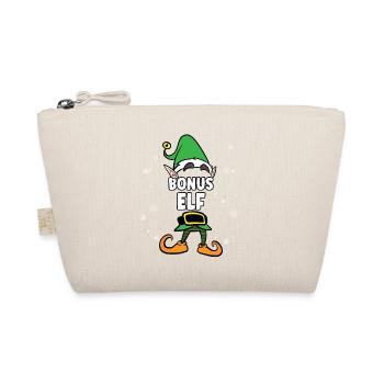 Bonus Elf Partnerlook Weihnachten - Bio-Täschchen - Natur - Vorne