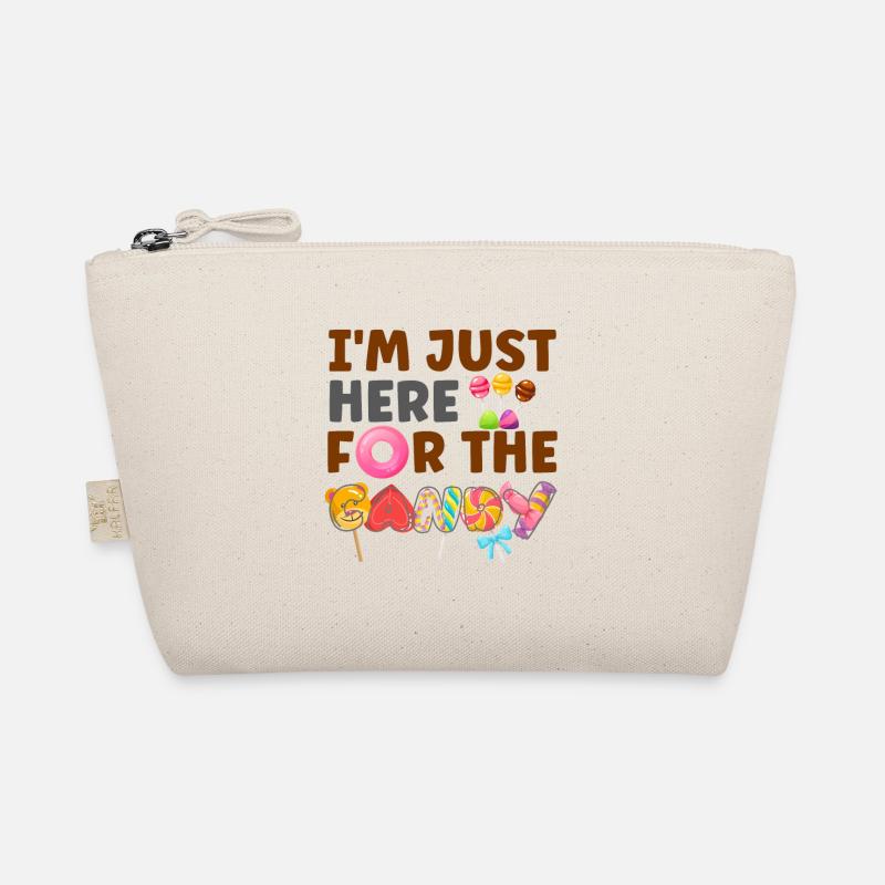 I'm Just Here For The Candy Funny Halloween Gift Organic Pouch