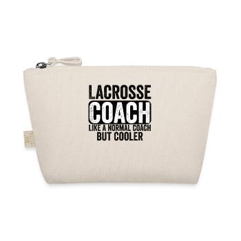 Lacrosse Trainer Experte Sport Spiel Coach - Bio-Täschchen - Natur - Vorne