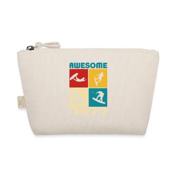 Awesome since 1977. Wakeboard Lifestyle - Bio-Täschchen - Natur - Vorne