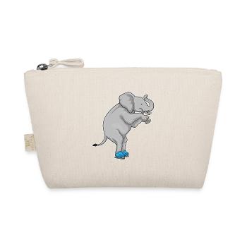 Elephant Ice Skating Skates - Organic Pouch - nature - Front